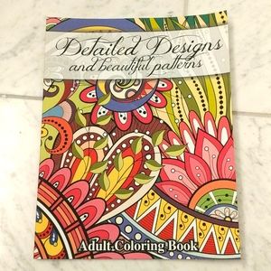 Detailed designs adult coloring book